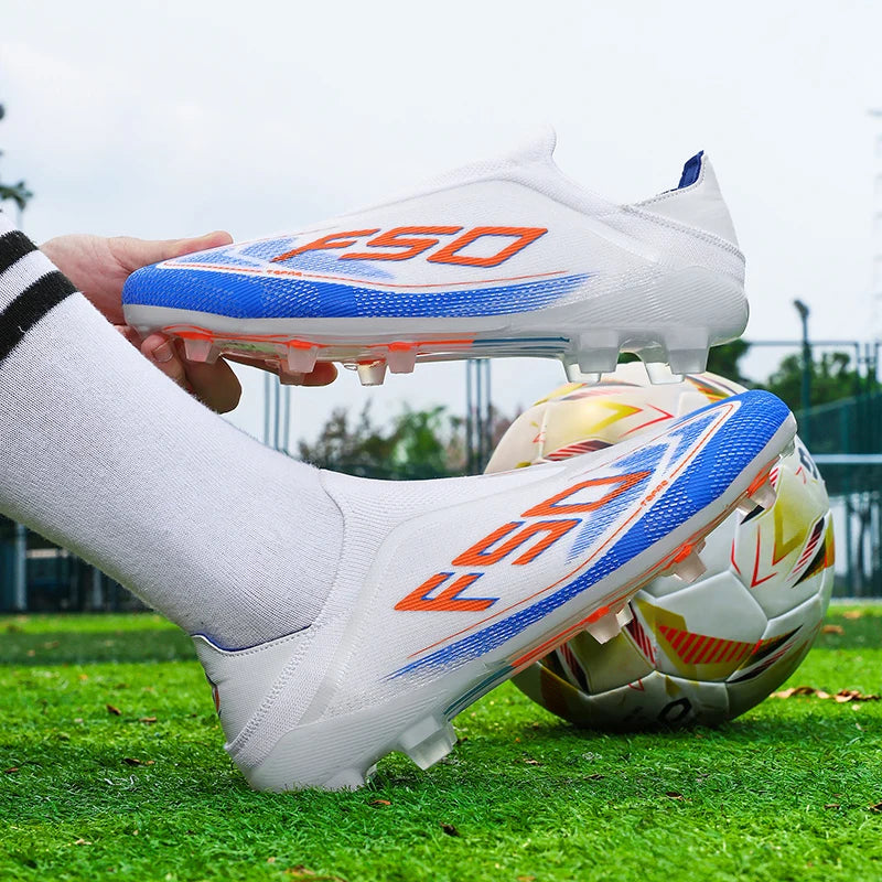 Men Soccer Cleats Professional Football Boots Society Turf Breathable Mesh Youth Soccer Shoes Anti Skid Male Sneakers Chuteira