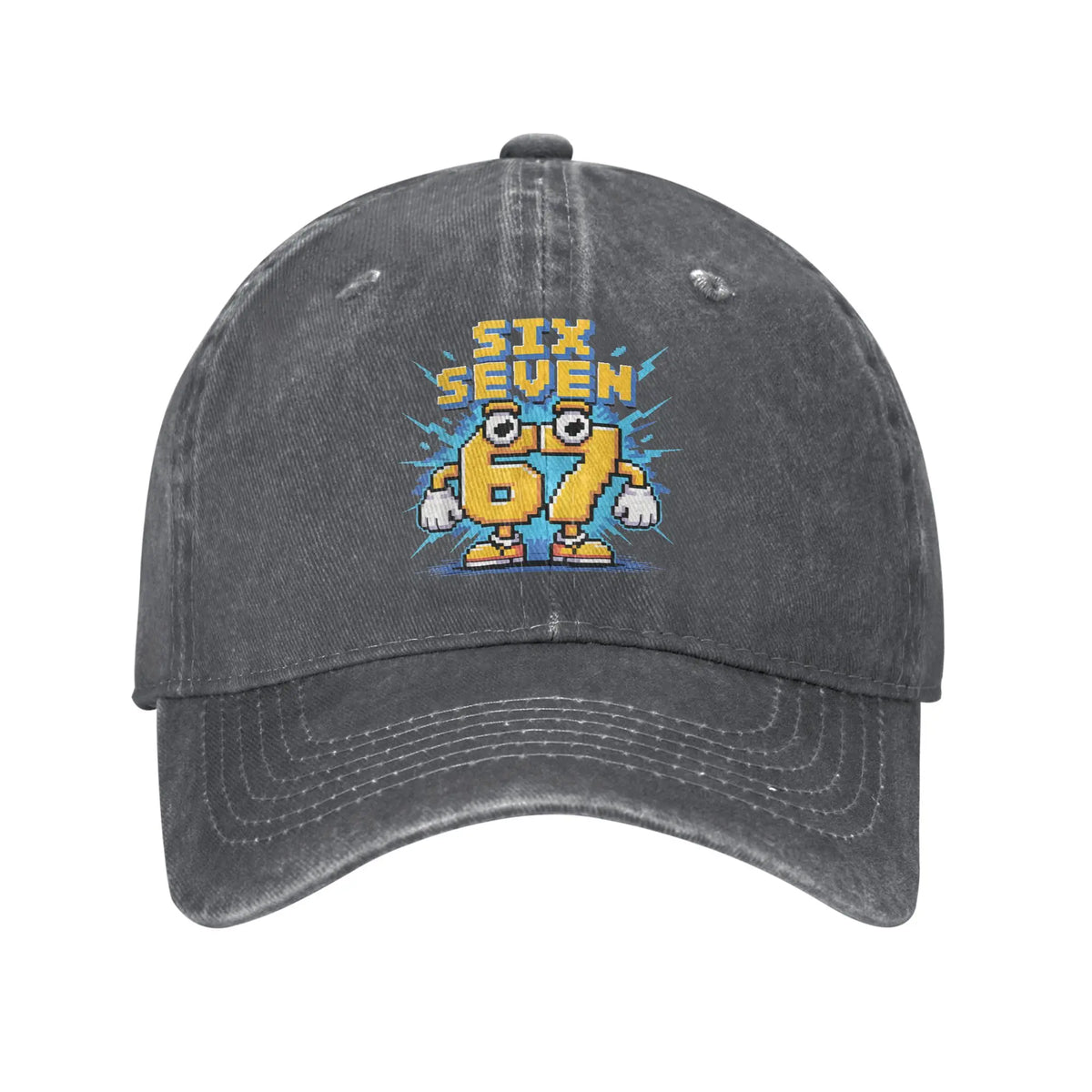 67 „Meme Brainrot Six Seven Kids Gaming Gen Alpha Sun“ beisbolo kepurė, kasdieninė vyriška „trucker“ kepurė, didmeninė prekyba, dizainas, lauko „snapback“ kepurė
