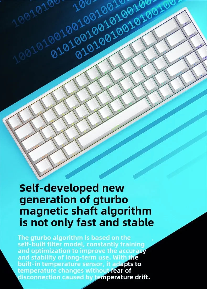 Mars 68 PRO magnetic axis mechanical keyboard gaming keyboard 0 dead zone plug and unplug RGB light wired wireless selectable