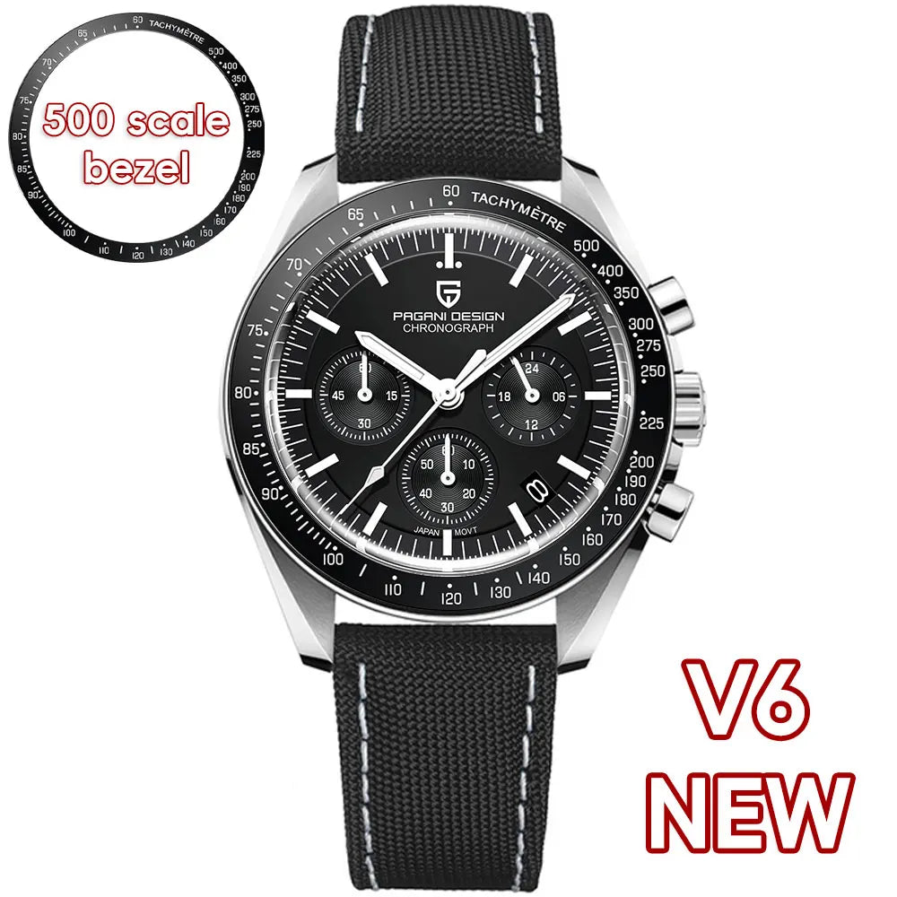 PAGANI DESIGN PD1701 Tribute to CK2998 Moon Watch Retro Quartz Watch For Men AR Sapphire crystal Sport Chronograph Man 2026 New