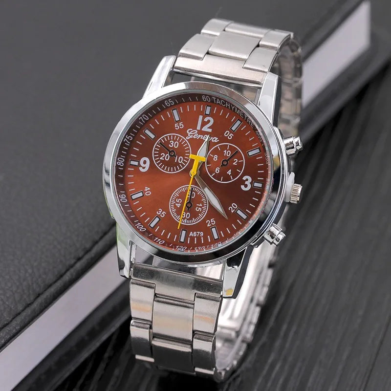 Watch Men Luxury Stainless Steel Sport Quartz Hour Wrist Analog Watch Casual Chic Watch Relogios Masculino Montre Homme Reloj