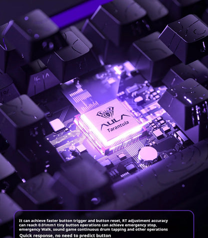 AULA HERO 68 HE Gaming Mechanical Keyboard Magnetic Axis RT Wired RGB Lighting 8K Polling Rate Side Engraving