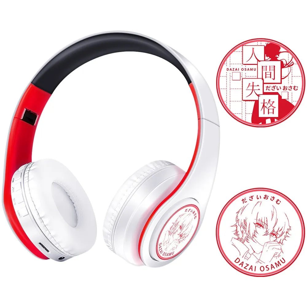 Fate Grand Order Jeanne d'Arc Anime Bluetooth Headphones Wireless Gaming Headset with Microphone, Stereo Sound, Silent Disco Earphones