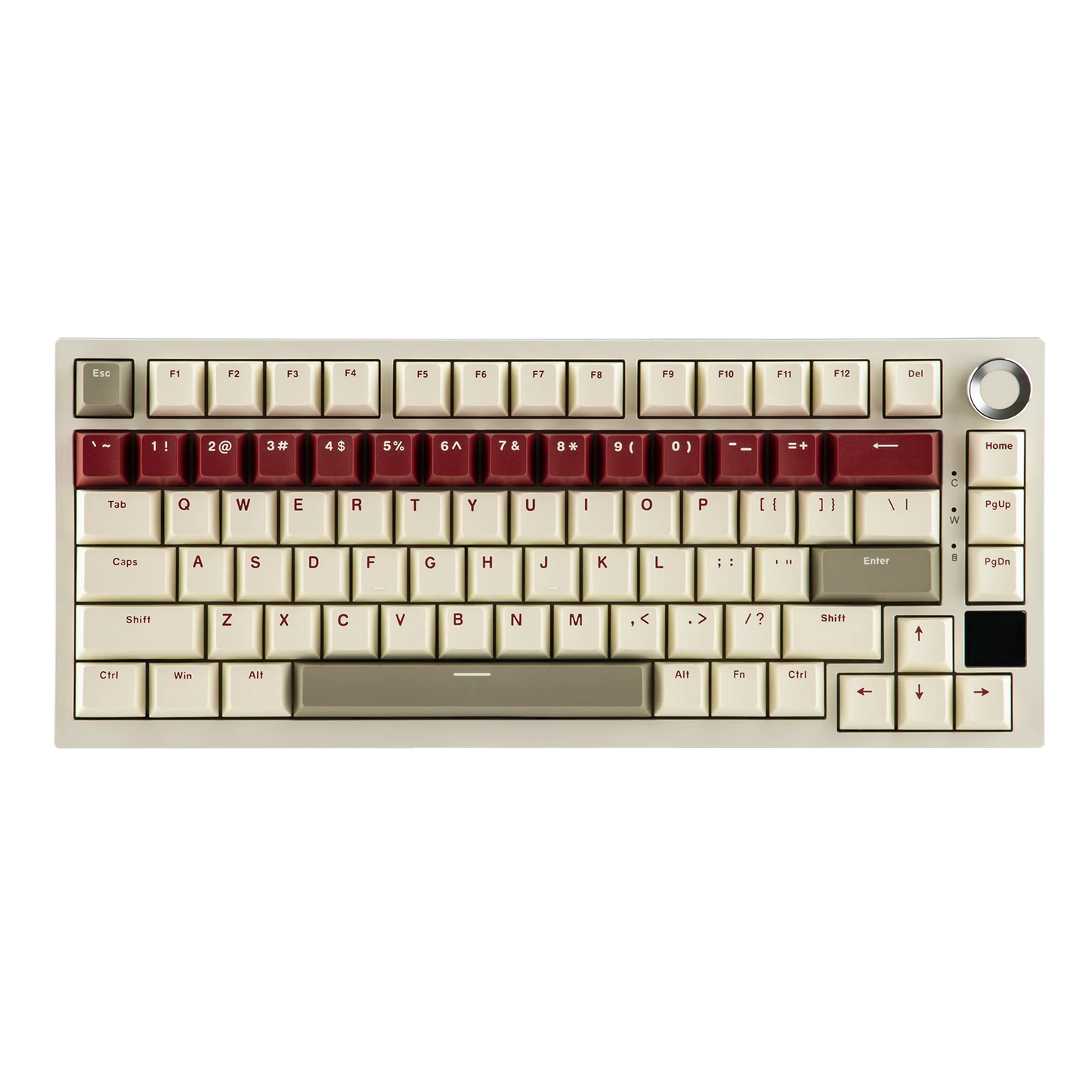 Ajazz AK820 Pro 75% Bluetooth 5.1/2.4G Wireless/Wired Gasket-mounted Mechanical Keyboard with TFT Screen for Mac/Win