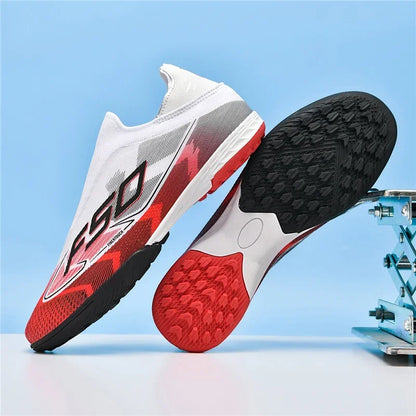 Nouvelles chaussures de football pour hommes, chaussures de sport à cheville haute, respirantes, pour futsal, antidérapantes, ultra-légères, chaussures de football de haute qualité pour matchs en extérieur.