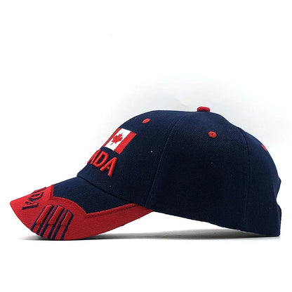 New Colors Contrast Canada Embroidered Baseball Cap For Men Women High Quality Snapback Hat Dad Hats Fishing Cap Bone Gorra