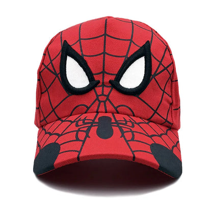 Marvel Spider-Man anime-figur baseballkasket bomuldshat med skygge til studerende, mænd og kvinder – tegneserie-udendørs solhat til udklædning og fødselsdagsgave
