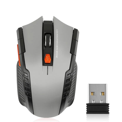 2.4G Wireless Mouse 1600DPI Optical Gaming Mouse with USB Receiver, 6-Button Ergonomic Wireless Mouse for PC, Laptop & Computer