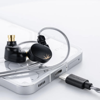 Moondrop Chu II DSP 10mm High-performance Dynamic Driver IEMs Earphones Wired Earbuds TYPE-C With Microphone Earphone