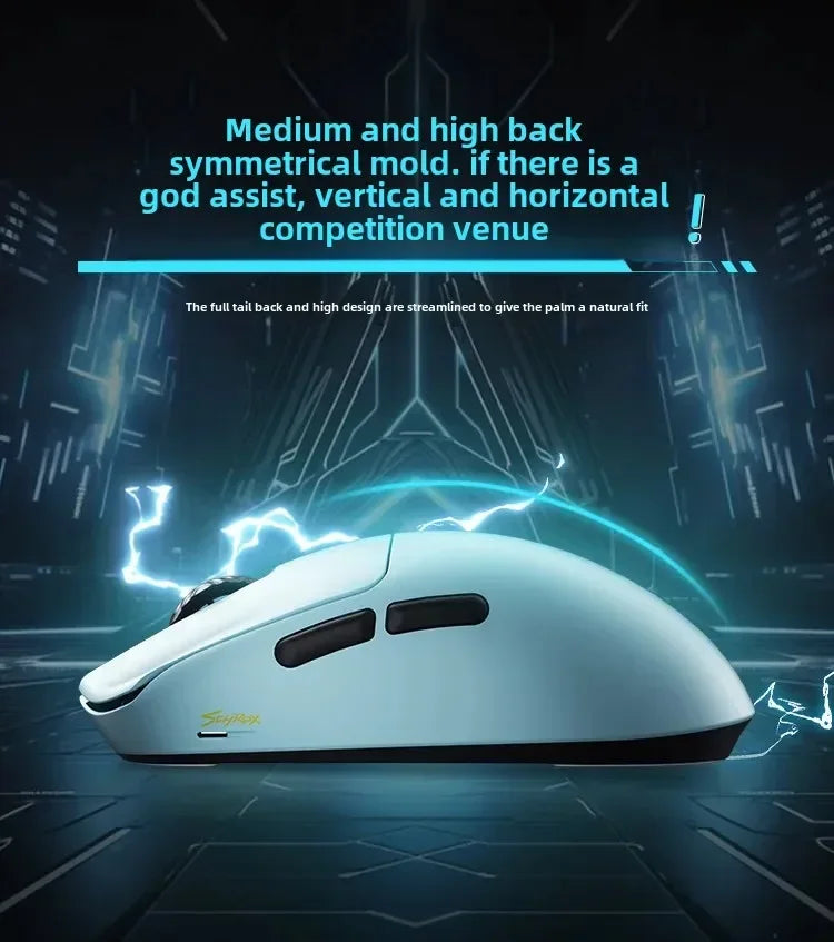 SCYROX V6 Wireless Gaming Mouse 40g Ultra-Light, PAW3950 Sensor, 24,600 DPI, 8KHz Polling Rate, 750 IPS, 2.4GHz Esports Gaming Mouse