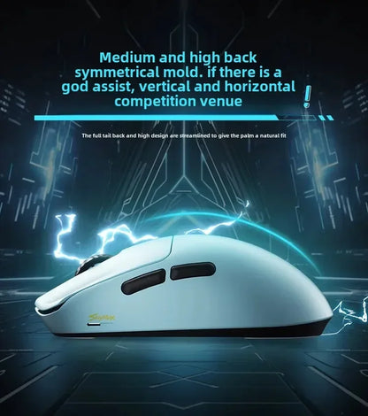 SCYROX V6 Wireless Gaming Mouse 40g Ultra-Light, PAW3950 Sensor, 24,600 DPI, 8KHz Polling Rate, 750 IPS, 2.4GHz Esports Gaming Mouse