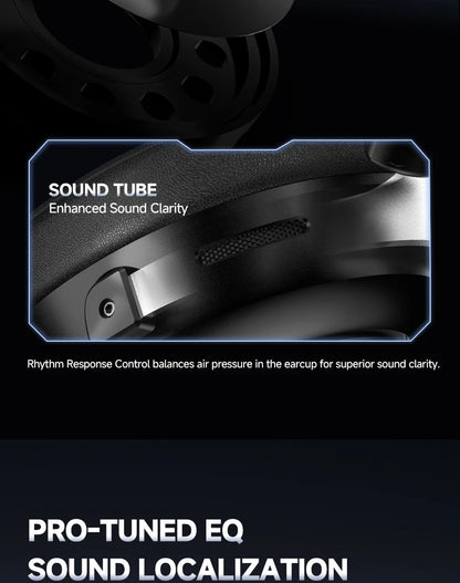 HaaYot Professional Wireless Gaming Headset Bluetooth 6.0 with 7.1 Surround Sound, Low Latency 15ms Gaming Headphones with Mic for PC PS5 Switch Mobile