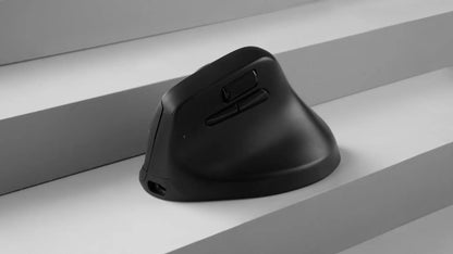 Keychron M5 draadloze ergonomische optische muis, 8K polling rate, 2.4GHz & Bluetooth, Type-C, 3950-sensor