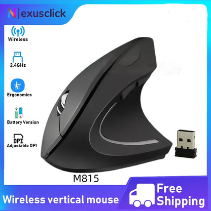 2.4G Bluetooth vezeték nélküli függőleges egér, újratölthető, ergonomikus, 1600DPI állítható gaming egér, 6 gombos, laptophoz, PC-hez és számítógéphez