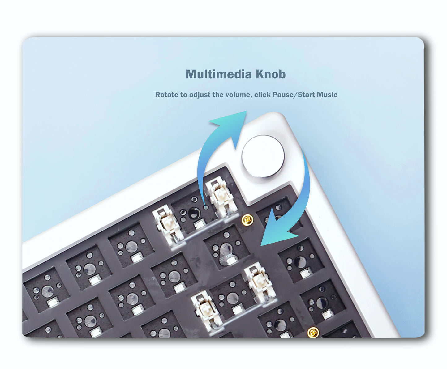 GMK67 Machanical Keyboard KIT Bluetooth 5.0/2.4G Wireless/Wired Gasket-mounted Gaming Keyboard  Customizable Keyboards KIT