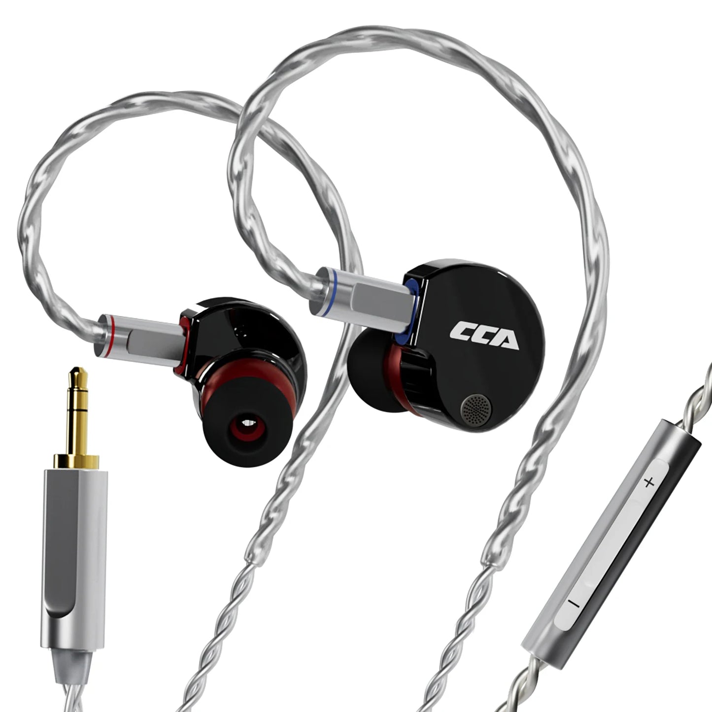 CCA Phoenix HiFi Wired Earphones Metal Alloy In-Ear Headphones with 10mm Dual Magnetic Dynamic Driver for Gaming & Music