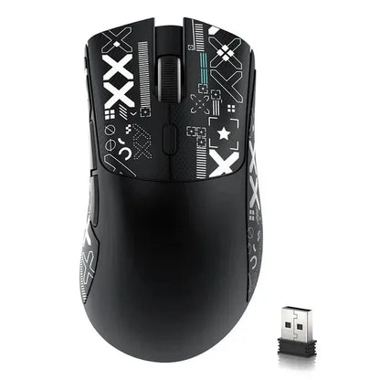 ATTACK SHARK R1 59g ultralätt mus med PAW3311, 18000DPI, 400IPS, 40G, 1000Hz, Tri-Mode, Broadcom BK3633 Master, 20 miljoner klick