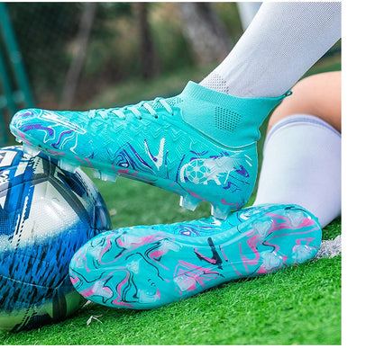 Chaussures de football professionnelles pour hommes, crampons de football, chaussures de football originales pour terrain intérieur, bottes d'entraînement sur gazon TF/FG, baskets