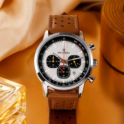 2025 INCASEDA chronograph multifunctional quartz movement men's luxury series ultra bright luminous fashionable quartz watch