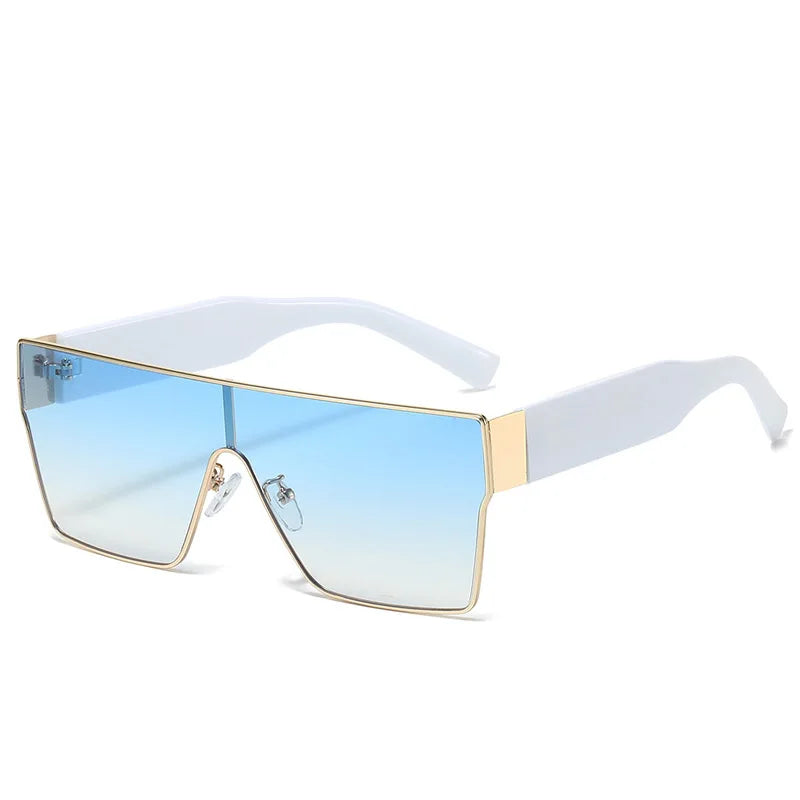 WarBLade Retro Square Sunglasses Men Women 2025 Luxury Brand Designer One Piece Decoration Sun Glasses Men Travelling Eyewear