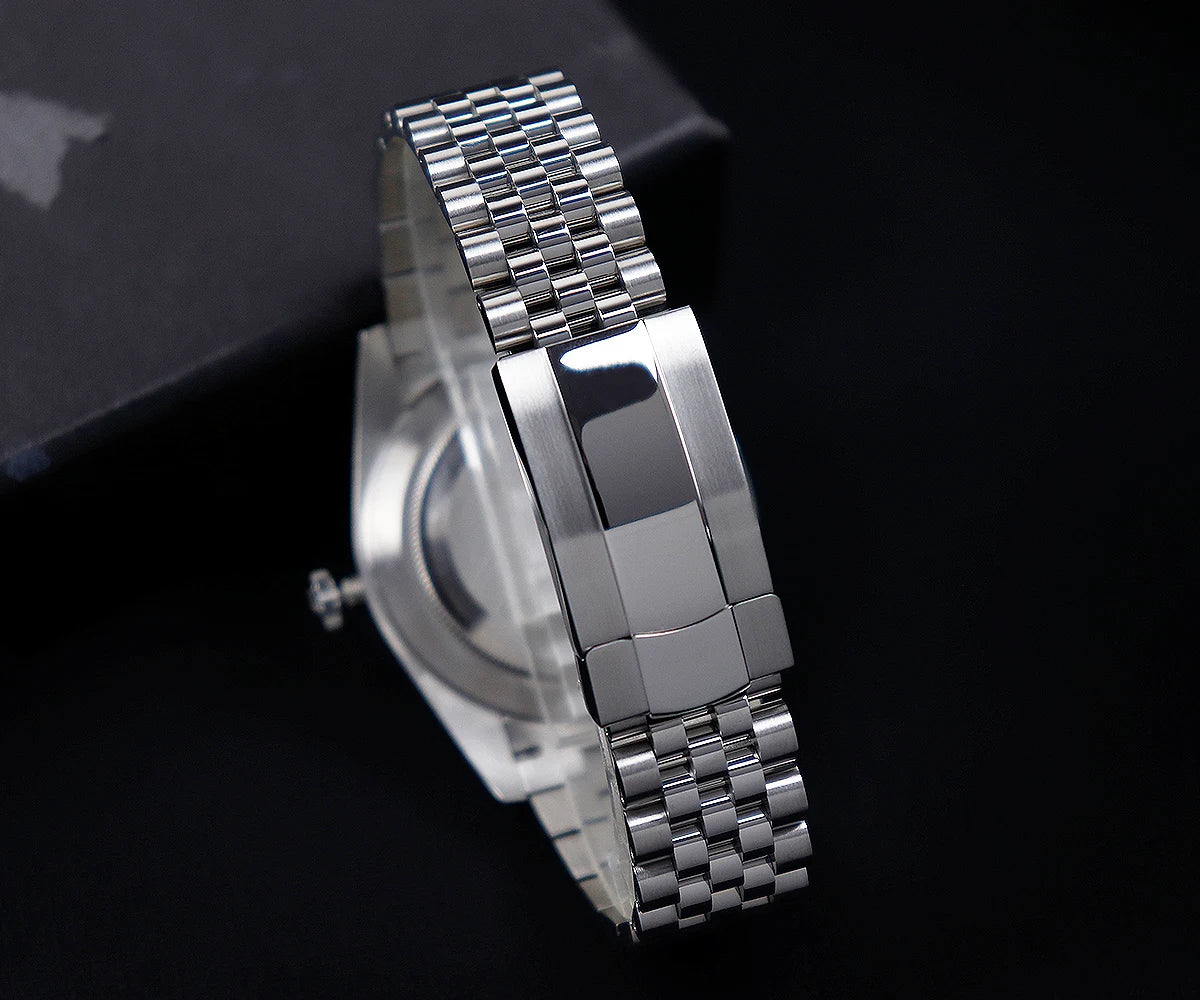 Cronos DateJ Luxury Men Watch Stainless Steel 5 Links Bracelet PT5000 Miyota 9015 100m Water Resistant Sapphire L6046M