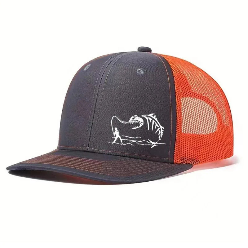 1PC New Fashion Richardson Micro Curved Trucker Cap Fishing PrintedSummer Mesh Breathable Baseball Caps Outdoor Gorras Hombre