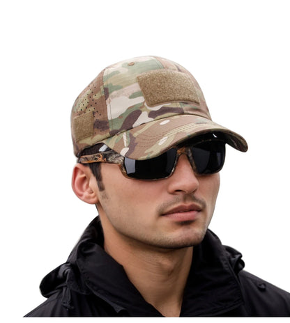 Breathable Camouflage Baseball Cap UV Sun Protection Hat for Outdoor Sports Fishing Camping Hiking Hunting