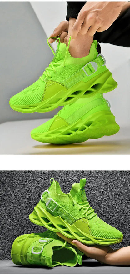 Sneakers casual viola alla moda per donna e uomo, scarpe da corsa Blade, taglie grandi 48, scarpe sportive leggere e traspiranti, sneakers da uomo in rete