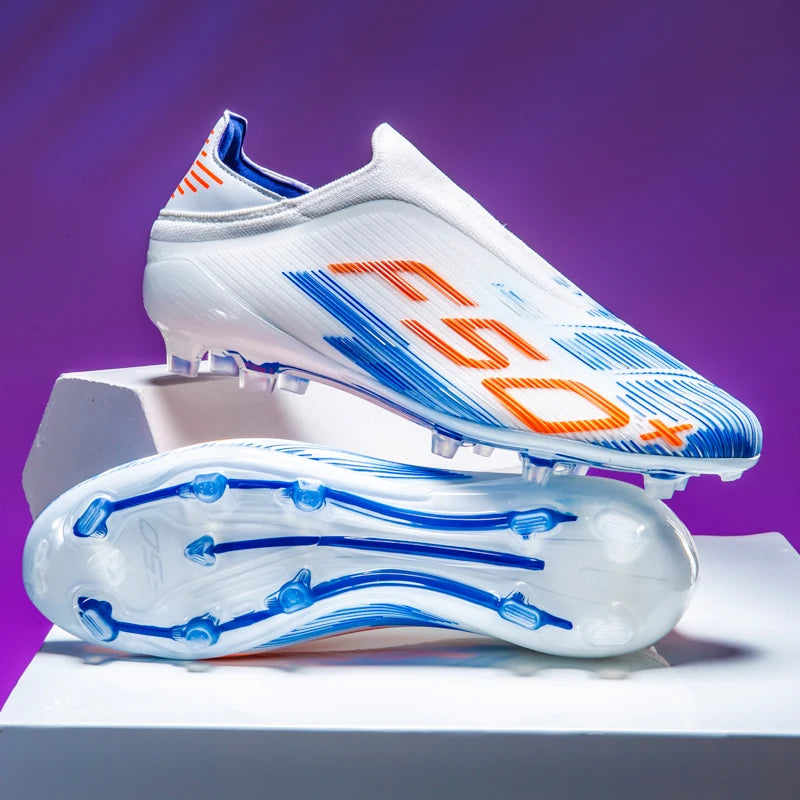 Nouvelles chaussures de football pour hommes, chaussures de football sur gazon, ultralégères, confortables, crampons d'intérieur antidérapants, crampons FG pour terrain synthétique, futsal, adulte, antidérapantes