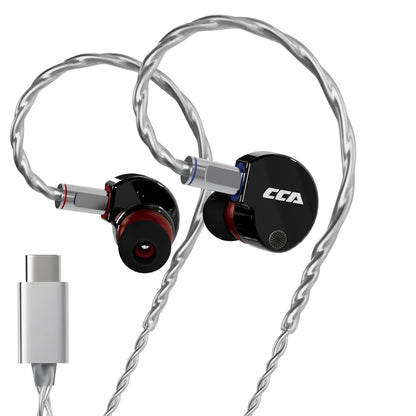 CCA Phoenix HiFi Earphones Dynamic Drive LCP Diaphragm Earphones Noise Cancelling Replaceable 2PIN Cable Gaming Wired Earphone