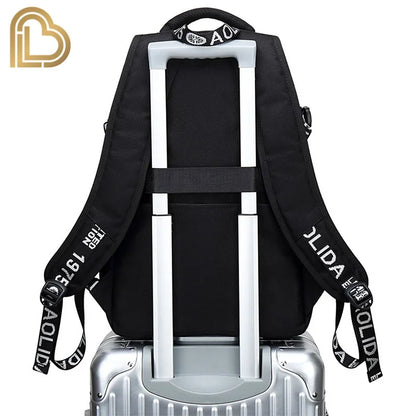 Ultima Knight F-Fortnited Battle Royale Backpack with USB Charging Anime Figures Study Stationery Compartment for Students