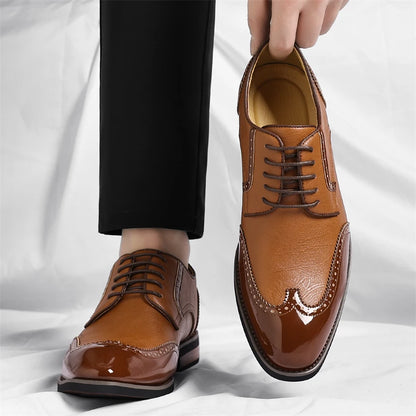 PU Leather Men's Oxford Shoes Heighten Formal Casual Shoes Business Male Suit Shoes New Design Derby Footwear Walking Sneakers