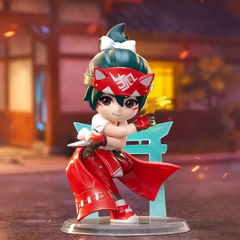 POP MART Overwatch Play of The Game Series Blind Box Mystery Box Toys Kawaii Ornaments Figurines Home Decor Desktop Model Dolls