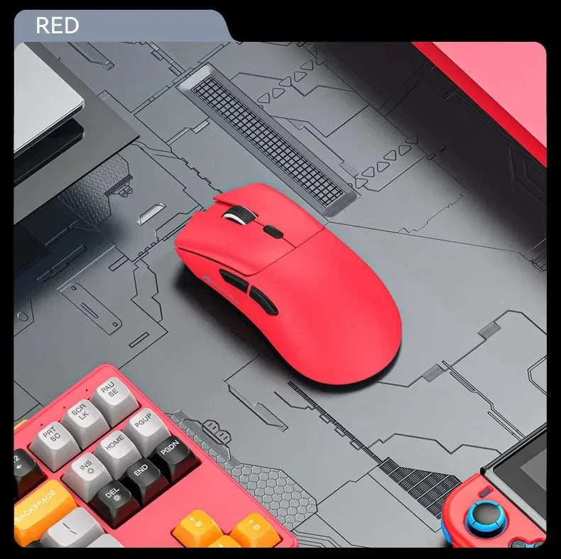 ATTACK SHARK R1 59g ultralätt mus med PAW3311, 18000DPI, 400IPS, 40G, 1000Hz, Tri-Mode, Broadcom BK3633 Master, 20 miljoner klick