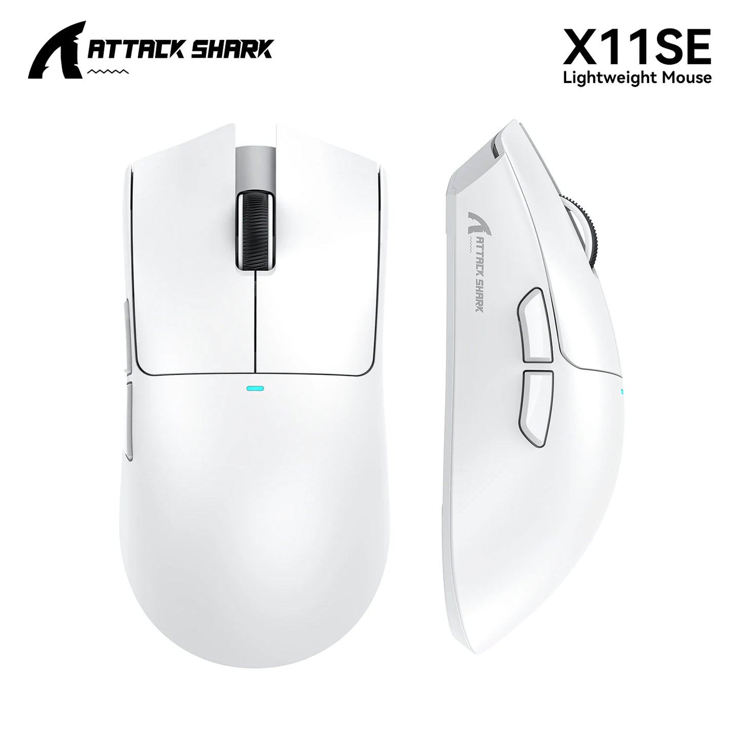 Ratón gaming ATTACK SHARK X11 y ratón inalámbrico X11 SE 22000 DPI, sensor PAW3311, BT/2.4G/con cable, ligero de 59g, 2000W clics