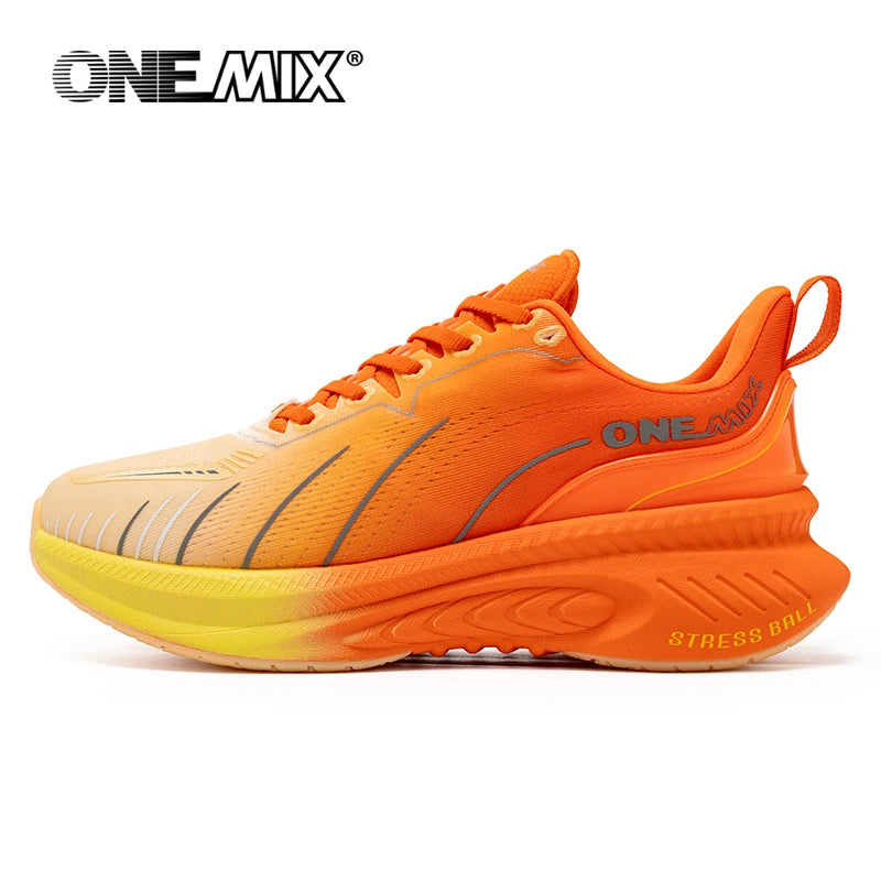 ONEMIX Nové bežecké topánky s odpružením pre mužov, vhodné pre náročných bežcov, šnurovacie športové topánky pre ženy, neklzkavé outdoorové atletické pánske tenisky