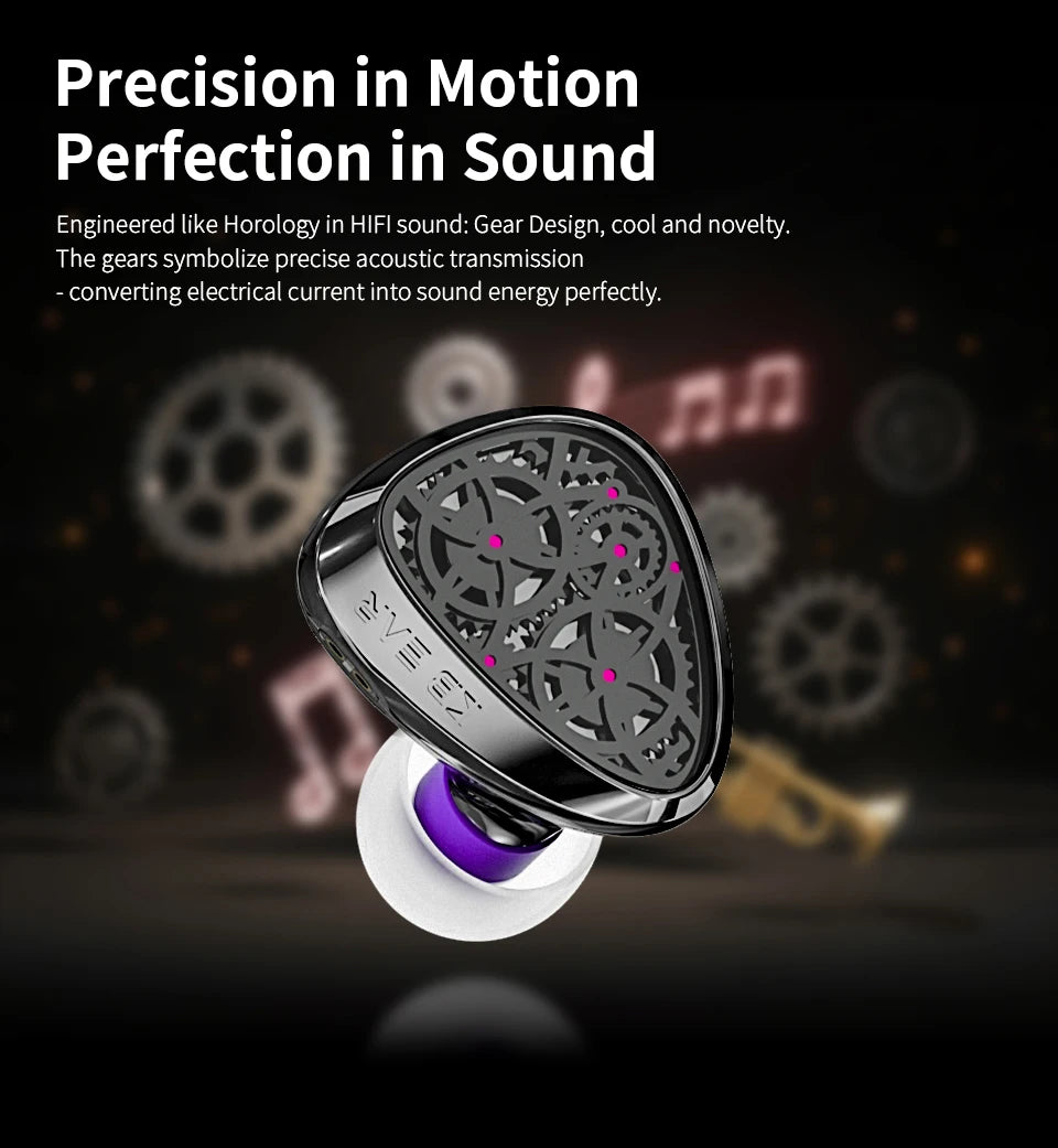 KBEAR Tourbillon-Pro TB-PRO HiFi Wired Earbuds 10mm Dynamic Driver In-Ear Earphones, High Resolution Type-C HIFI Wired Earbuds with PU+PEEK+DLC Diaphragm