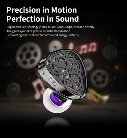 KBEAR Tourbillon-Pro TB-PRO HiFi Wired Earbuds 10mm Dynamic Driver In-Ear Earphones, High Resolution Type-C HIFI Wired Earbuds with PU+PEEK+DLC Diaphragm