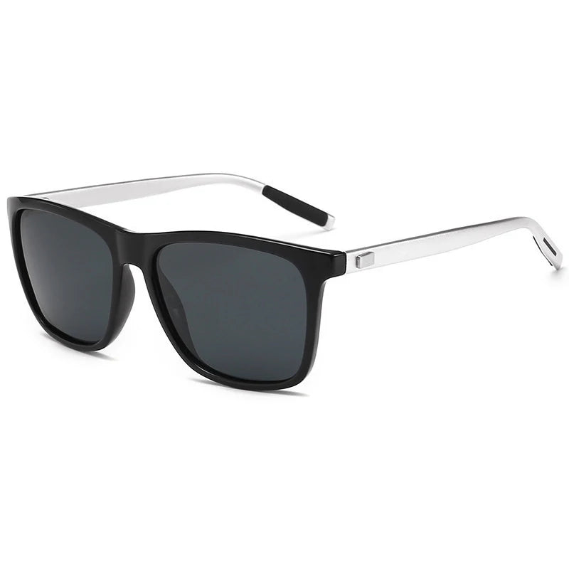 Classic Square Polarized Sunglasses Men High Quality Metal Sun Glasses Male Fashion Outdoor Anti Glare Driving Shades