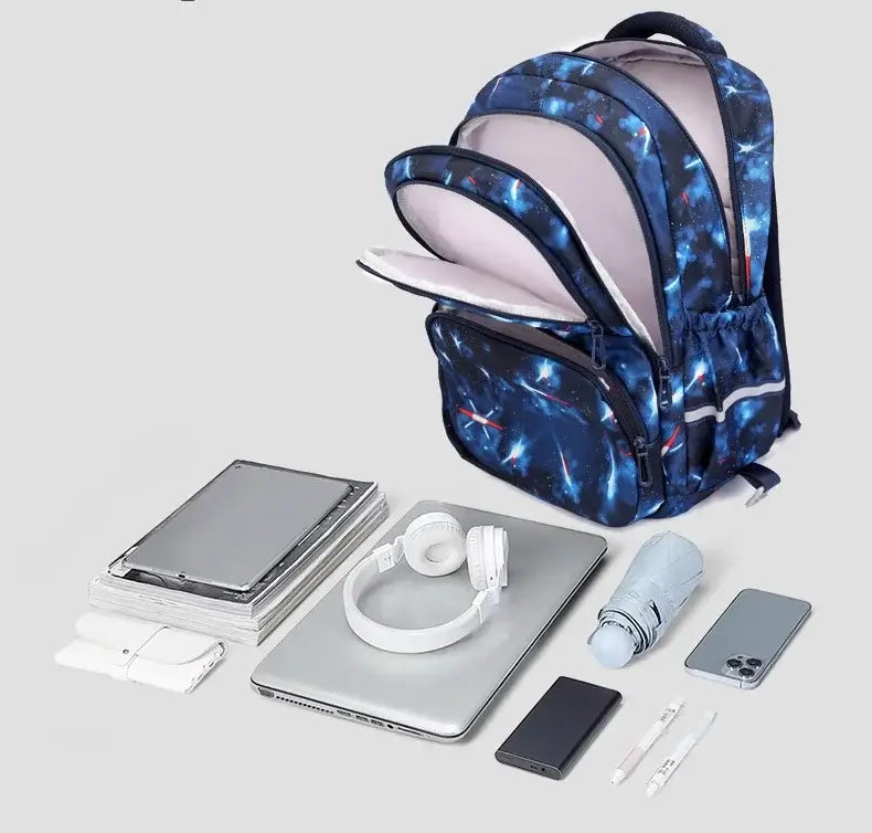 Fortnite Trolley Bag Easy Stair Climbing Anime Waterproof Wheeled Backpack Large Capacity Student Schoolbag Casual Travel Bag