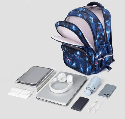 Fortnite Trolley Bag Easy Stair Climbing Anime Waterproof Wheeled Backpack Large Capacity Student Schoolbag Casual Travel Bag