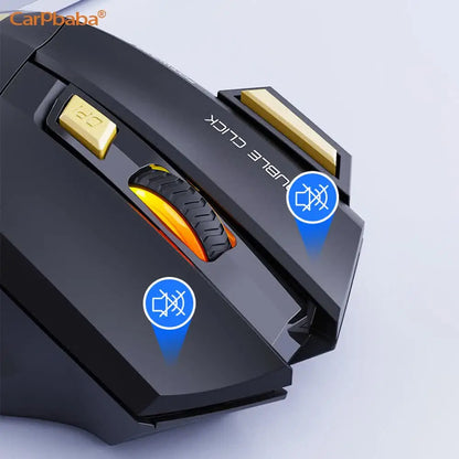 Vezeték nélküli Bluetooth egér, újratölthető számítógépes gamer egér, ergonomikus RGB háttérvilágítású, csendes egér PC-hez