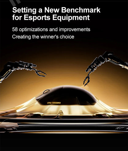ATK Dragonfly A9 Ultimate trådløs gamingmus A9 Air PAW3950 ultralet ergonomisk e-sportsmus til gamere FPS CSGO A9 Ultra