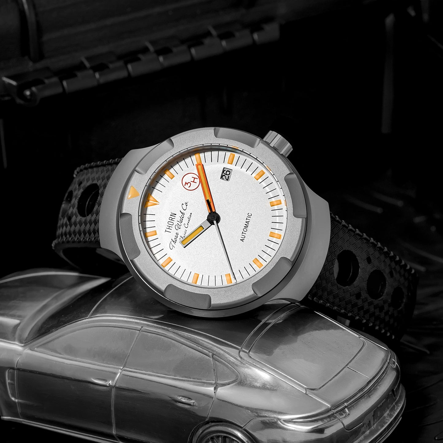 THORN T011 Men's Titanium Watch PT5000 Automatic Movement Mechanical Tribute Vintage Watches Sapphire Luminous 10Bar Waterproof