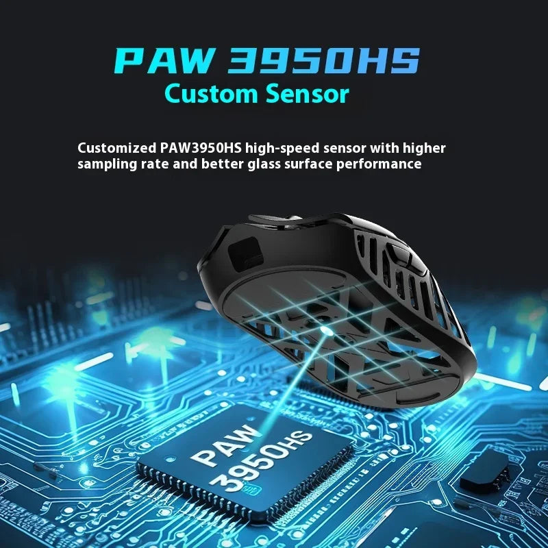 WLmouse Beast X Max Wireless Gaming Mouse with PAW3950HS Sensor, Magnesium Alloy, 8K Polling Rate, Ultra-Lightweight Wireless Gaming Mouse