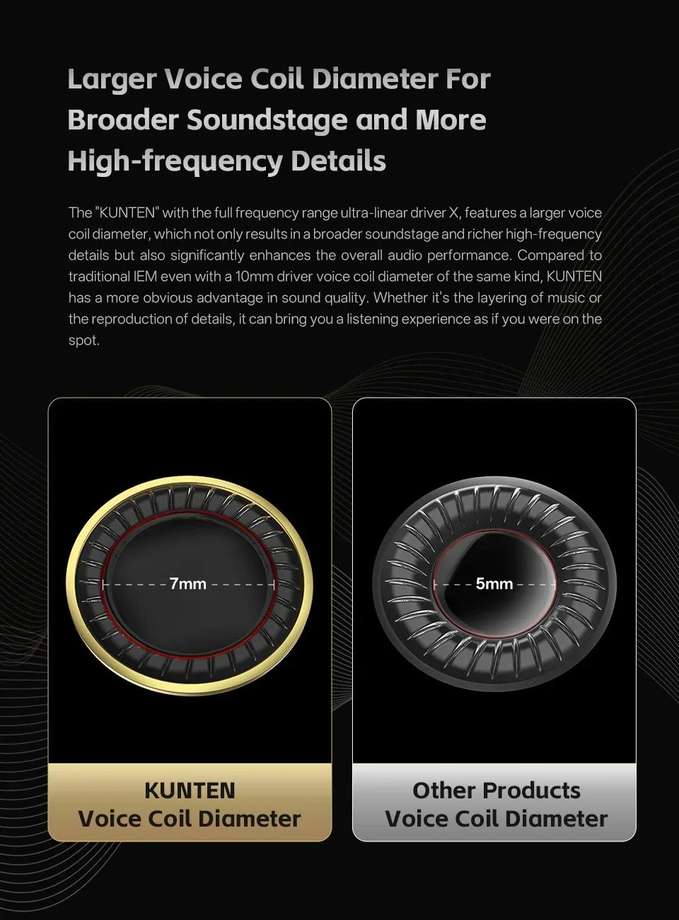 KZ GK Kunten HiFi IEM Earphones 1DD Dynamic Driver In-Ear Earbuds with 2-Pin Detachable Cable, Metal Audiophile Gaming Headset