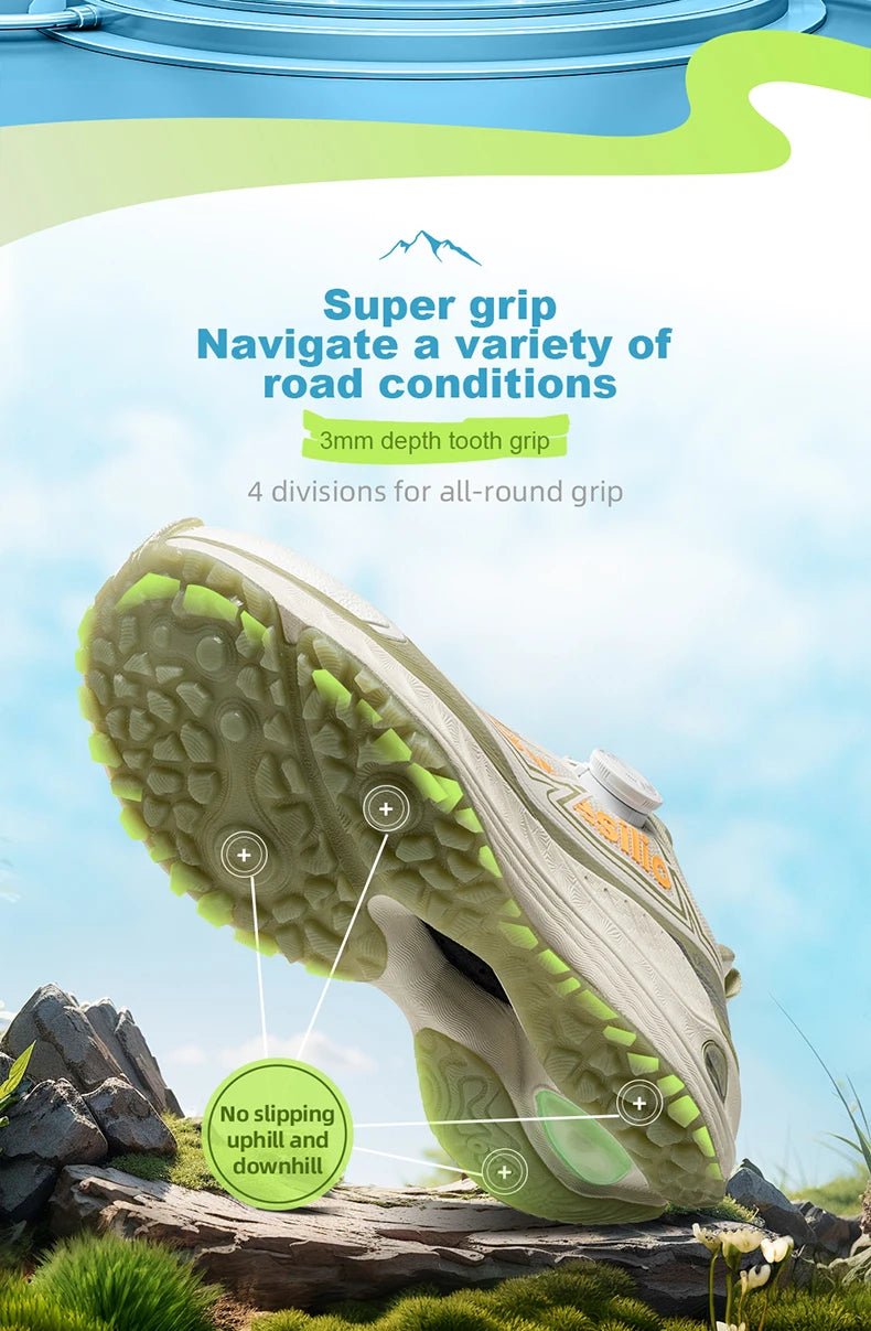 ONEMIX Outdoor Running Sneakers Men Elastic Trail Shoes Lightweight Breathable Women Sneakers Couple Casual Waterproof Shoes