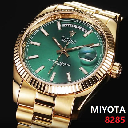 CADISEN DD40 Men's Watches Luxury Automatic Watch Men AR Sapphire Glass Mechanical Wristwatch Men 10Bar MIYOTA 8285 Movement 2023 New