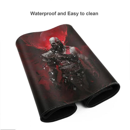 Xxl Mouse Pad God of War Desk Mat Gaming Accessories Keyboard Computer Mousepad Gamer Large Pc Cabinet Office Table Carpet Rug