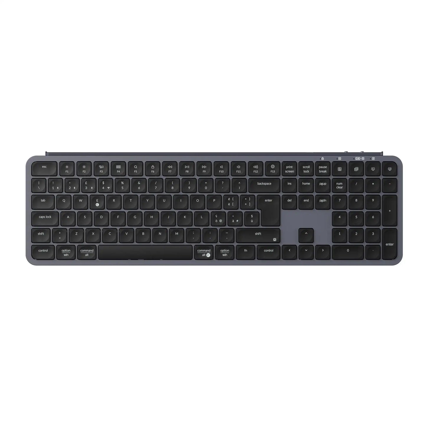 Keychron B6 Pro ISO Layout Ultra-Slim Wireless Keyboard Full Size Portable Lightweight 2.4GHz & Bluetooth Connections